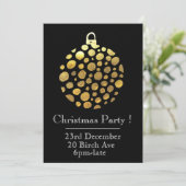 Weihnachtsfeierliche Party Einladung (Stehend Vorderseite)