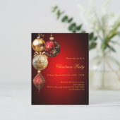 Weihnachtsfeierliche Party Einladung (Stehend Vorderseite)