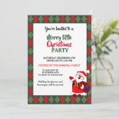 Weihnachtsfeierliche Party Einladung (Stehend Vorderseite)