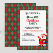 Weihnachtsfeierliche Party Einladung (Vorne/Hinten)