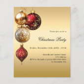 Weihnachtsfeierliche Party Einladung (Vorderseite)