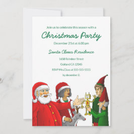Weihnachtsfeierliche Party Einladung