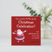 Weihnachtsfeierliche Party Einladung (Stehend Vorderseite)