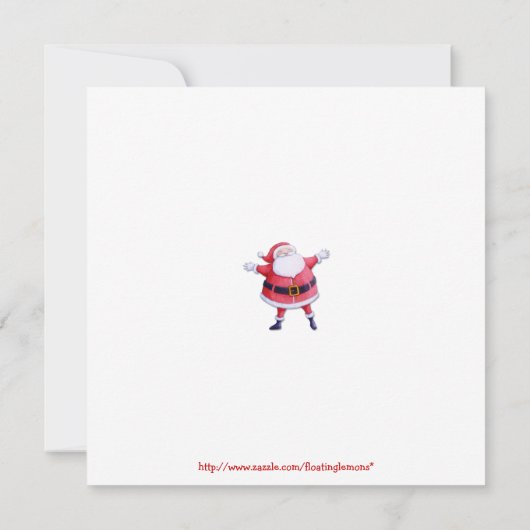 Weihnachtsfeierliche Party Einladung (Rückseite)