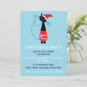 Weihnachtsfeierliche Party Einladung (Stehend Vorderseite)