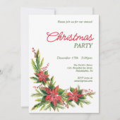 Weihnachtsfeierliche Party Einladung (Vorderseite)