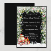 Weihnachtsfeierliche Party Einladung (Vorne/Hinten)