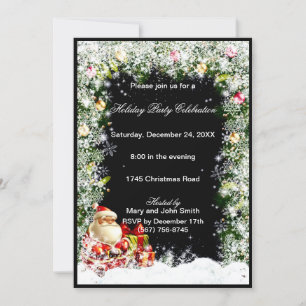 Weihnachtsfeierliche Party Einladung