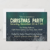 Weihnachtsfeierliche Party Einladung Santa Sleigh  (Rückseite)