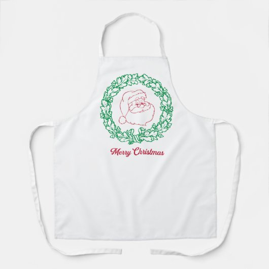 Weihnachtsfeierliche Schürze (Vorderseite)