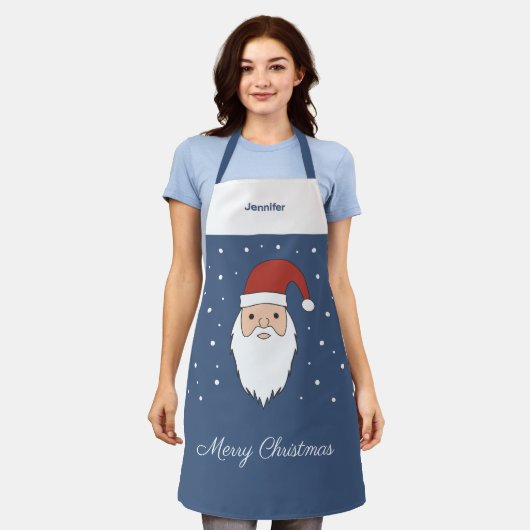 Weihnachtsfeierliche Schürze (Getragen)