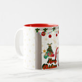 Weihnachtsfeierliche Tasse (Vorderseite Links)