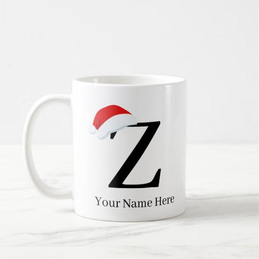 Weihnachtsfeierliche Tasse "Z" (Links)