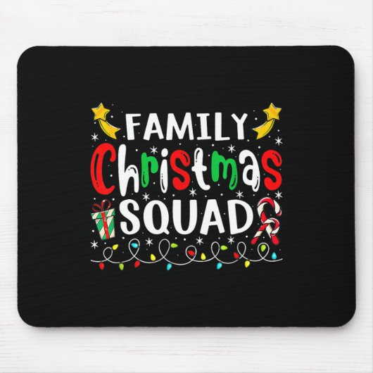 Weihnachtsfeierliche Weihnachtsmannmütze Crew Spaß Mousepad (Vorne)