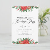 Weihnachtsfeierliches Party Einladung (Stehend Vorderseite)