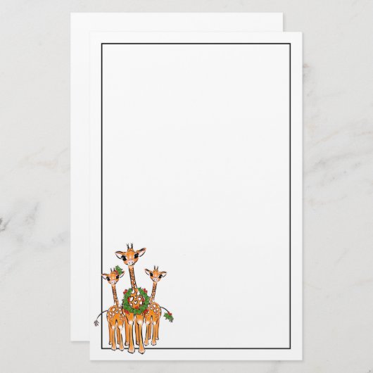 Weihnachtsfeierlichkeiten Briefpapier (Vorne/Hinten)