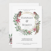 Weihnachtsfeierlichkeiten Einladung (Vorne/Hinten)