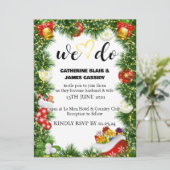 Weihnachtsfeierlichkeiten Einladung (Stehend Vorderseite)