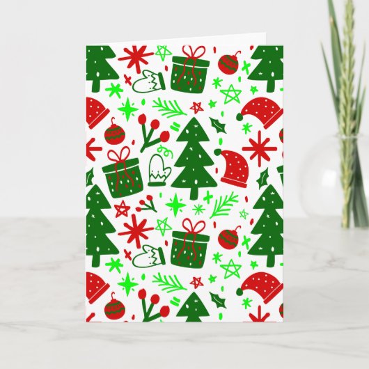 Weihnachtsfeierlichkeiten Einladung (Vorderseite)