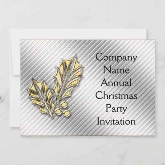 Weihnachtsfeierlichkeiten Einladung (Vorderseite)