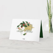 Weihnachtsfeierlichkeiten Feiertagskarte (Rückseite)