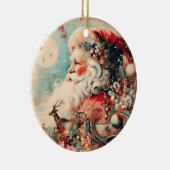 Weihnachtsfeierlichkeiten für den Baum Keramik Ornament (Rechts)