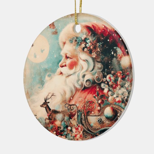 Weihnachtsfeierlichkeiten für den Baum Keramik Ornament (Links)