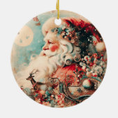 Weihnachtsfeierlichkeiten für den Baum Keramik Ornament (Hinten)