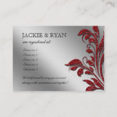 Weihnachtsfeierlichkeiten für Hochzeitsgeschenke Begleitkarte (Rückseite)