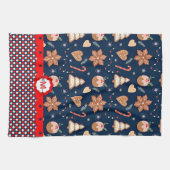 Weihnachtsfeierlichkeiten Geschirrtuch (Horizontal)