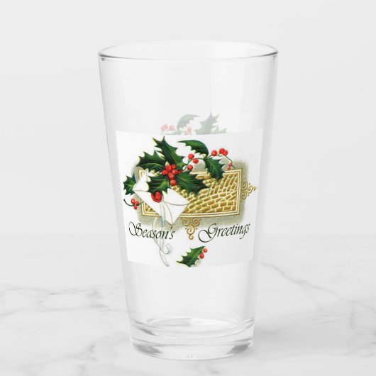 Weihnachtsfeierlichkeiten Glas (Vorderseite)