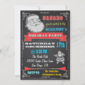 Weihnachtsfeierlichkeiten im Retro-Retro Einladung (Vorderseite)