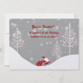 Weihnachtsfeierlichkeiten im Winter und Sommerferi Einladung (Vorderseite)