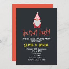 Weihnachtsfeierlichkeiten in Gnome Feiertagskarte