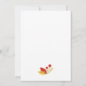 Weihnachtsfeierlichkeiten mit Gold, Blau und Weiß Einladung (Rückseite)