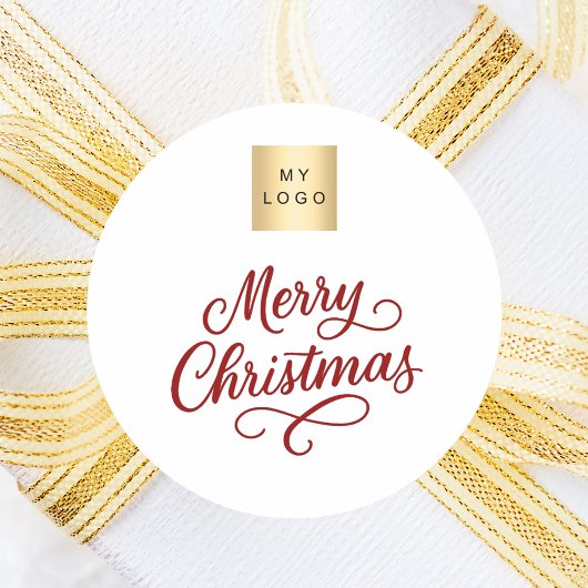 Weihnachtsfeierlichkeiten Runder Aufkleber