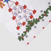 Weihnachtsfeierlichkeiten Seidenpapier (Ausschnitt)