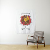 Weihnachtsfeierlichkeiten zeichnend wandteppich (Beispiel)