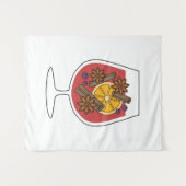 Weihnachtsfeierlichkeiten zeichnend wandteppich (Vorderseite (Horizontal))