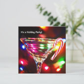 Weihnachtsfeierlichter Einladung (Stehend Vorderseite)