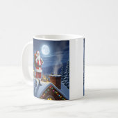 Weihnachtsfeiern auf dem Dach Kaffeetasse (Vorderseite Links)