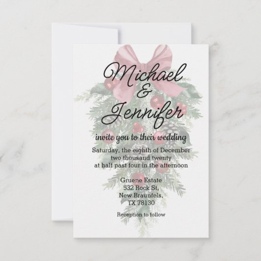 Weihnachtsfeiern Einladung (Vorderseite)