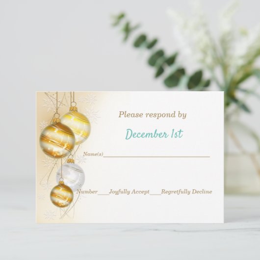 Weihnachtsfeiern Einladung (Stehend Vorderseite)