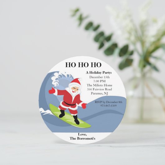 Weihnachtsfeiern Einladung (Stehend Vorderseite)