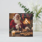 Weihnachtsfeiern Feiertagskarte (Stehend Vorderseite)