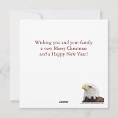 Weihnachtsfeiern Feiertagskarte (Rückseite)