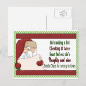 Weihnachtsfeiern Feiertagspostkarte (Vorne/Hinten)