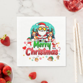 Weihnachtsfeiern - Festlich und Spaß Serviette
