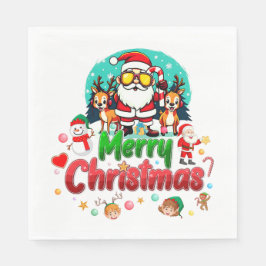 Weihnachtsfeiern - Festlich und Spaß Serviette