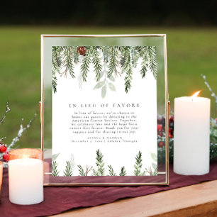 Weihnachtsfeiern in der Rolle der Favors Tabletop- Poster